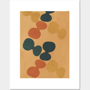 Nordic Earth Tones - Abstract Shapes 6 Posters and Art